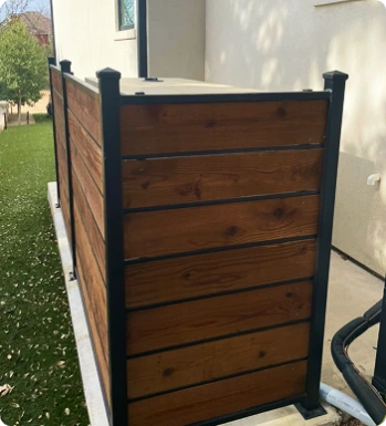 Lambert’s Ironworks custom iron wood framing